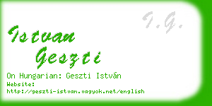 istvan geszti business card